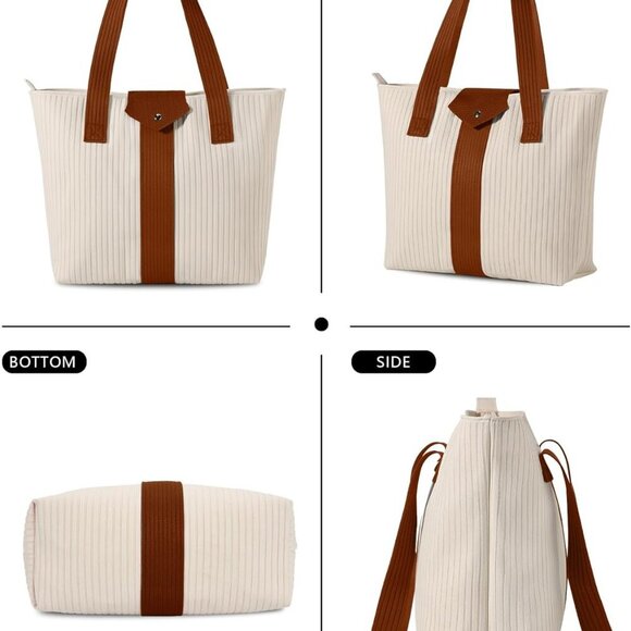 Women’s Recycled Polyester Tote Bag Lightweight Multi-Purpose Storage - Picture 6 of 7